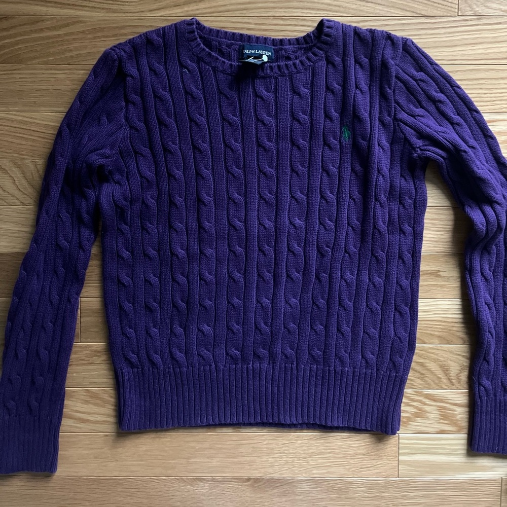Purple Ralph Lauren kids sweater